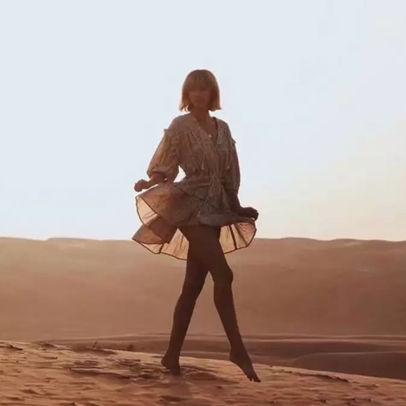 Mykanos Gypsy Inspired Paisley Floral Shift Dress - Picture 13 of 16